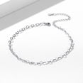 thumbnail image 6 of ChicSilver Heart Anklets for Women 925 Sterling Silver Ankle Bracelet 3mm Heart Link Foot Chain for Summer Beach, 6 of 8