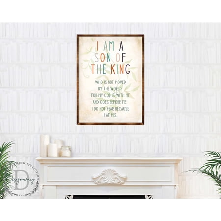 I Am a Son of the King | Wooden Religious art |Nursery wall art | Baby shower Gift | Contemporary Decor | Religious wall art – 310341