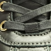 Flat Waxed Cotton Shoelaces Dress Shoes Sneakers Shoelace Casual Shoelaces Shoe Tie Black 100cm