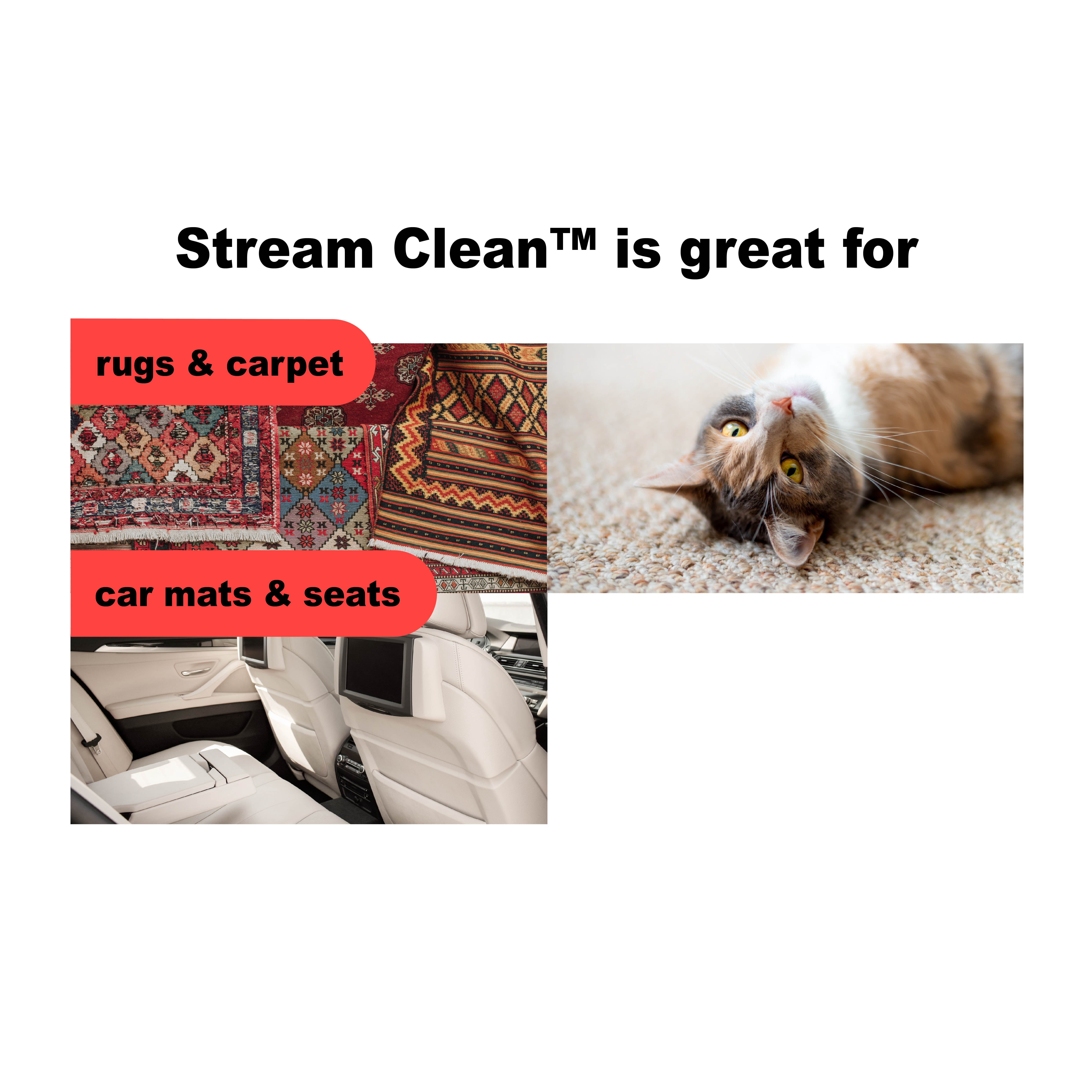 Urine Gone Stream Clean Heavy Duty Carpet Stain and Odor Eliminator for Dogs & Cats - 3-Pack, 72oz
