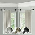thumbnail image 2 of Domovina Eric 13/16" Corner Window Single Curtain Rod-Color:Satin Nickel,Size:66"-120", 2 of 2