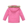thumbnail image 3 of Boys Winter Hooded Parka Jacket with Faux Fur Trim Detachable Hood Zipper Closure Multiple Pockets Windproof Outerwear, 3 of 7