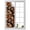 Orange, variant on Abstract Geometric Window Privacy Film, Orange Bold Shapes Graphic Modern Black Cream Frosted Glass Window Clings Static Cling UV Heat Blocking Reusable Door Sticker for Bathroom 19.6 x 39.3 Inch