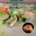 thumbnail image 3 of Dinosaur Toy Dinosaur Figure Realistic Dilophosaurus Lizard Raptor Figurine Educational Animal Model for Kids, 3 of 5
