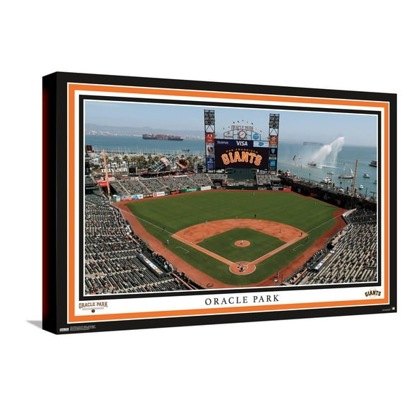 MLB San Francisco Giants - Oracle Park 22 Canvas Wall Poster, 14.725" x 22.375"