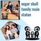 thumbnail image 2 of Sugar Skull Couple Statue, Resin Crafts Halloween Cute Statue Skull, Skull Head Skeleton Figurine Statue Display, Sugar Skull Couple Statue Cute Statu, 2 of 5