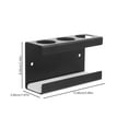 thumbnail image 2 of Niceauty Wall Mounted Toothbrush Holder Black Stainless Steel with Moisture Absorbing Diatomite, 2 of 8
