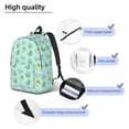 thumbnail image 4 of Bixox Doggy In Bubble Bath Printing Canvas Backpack Lightweight Casual Travel Backpack School Backpack Fits 15.6 Inch Notebook, 4 of 5