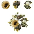 thumbnail image 6 of Mornei Flowers Sunflowers Wreath Pumpkin Fall Wreath Floral Pumpkin Wreath Thanksgiving Champagne, 6 of 9