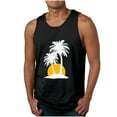 thumbnail image 2 of HaoXianJian Men's Tank Top Sleeveless Muscle Shirts Workout Hawaiian Palm Tree Fashion Graphic Quickly Dry Basic Tees 2X 3X 4X, 2 of 5