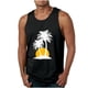 thumbnail image 1 of Camisetas de Tanque de los Hombres Tanque de los Hombres Incolor Gradiente de Impresión Cuello Redondo Correa Delgada Fuga Atrás Regular Casual Deportes Blusas de Tanque, 1 of 5