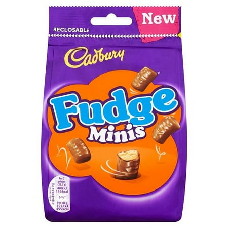 Fudge Bites - Cadbury Fudge Minis Chocolate Bag Original