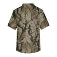 thumbnail image 4 of Domuza Scrub Tops Men Plus Size V-Neck Short Sleeve Working Uniform Camo Print Stretch Tshirts Comfort Soft Nurse Top with Pockets Camel XL, 4 of 5