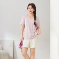 thumbnail image 2 of Lace square neck puff sleeve top, 2 of 11