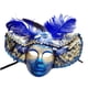 thumbnail image 1 of Máscara de Yuyangstore disfraz de Halloween azul, 1 of 8