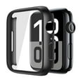 thumbnail image 2 of 2WIN2BUY Hard PC Case with Tempered Glass Screen Protector for Apple Watch 42mm Series 10,Scratch Resistant Bumper Protective Cover for iWatch 42mm Accessories,Black, 2 of 9