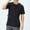 #Black, variant on DPTALR Men's Slim Fit Solid Elastic T-Shirt Round Neck Short Sleeve Breathable Casual Fitness Style,Black, L