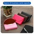 thumbnail image 5 of Uxcell PU Leather Magnetic Closure Name Cards Case Business Card Holder Brown, 5 of 5