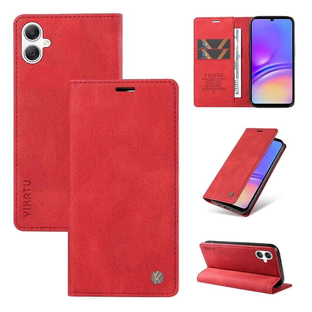 For Samsung Galaxy A06 5G Galaxy A06 4G Leather Cover YIKATU YK-004 Skin-Touch Wallet Phone Cases -