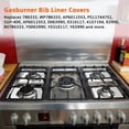 thumbnail image 6 of 1pc "Chrome Gas Range Drip Pan Set - Replacement Burner Bib Liner Covers (7.67"" X 7.67"") - Fits WP786333, 786333, AP6011553, PS11744751 - Protects Your Range From Spills And Stains", 6 of 8