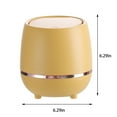 thumbnail image 4 of Small Trash Can with Lid, Mini Trash Can for Bathroom, Office and Bedroom, Small Bathroom Garbage Can with Swing Top, Compact Waste Basket for Desk, Dorm & Home, Yellow - Xuniizn, 4 of 9