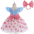 thumbnail image 3 of Rongking Little Girls Bo Peep Princess Dress Sequins Costume Halloween Easter Dress Up for 12M-7T, 3 of 8