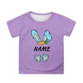 thumbnail image 4 of WOYY Boys Easter Short Sleeved T-Shirt Cartoon Bunny Print Round Neck T Shirt, Sizes 2-14, 4 of 4