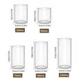 thumbnail image 5 of WE-POLUJ Clear Glass Candle Stand Glass Cylinder Vase Candle Holder Create Unique Setting, 5 of 16