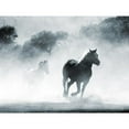 thumbnail image 3 of Villa, Milli 14x12 Black Modern Framed Museum Art Print Titled - Running Horses 2, 3 of 5