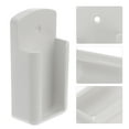 thumbnail image 3 of MasteelfCA Wall Mount Holder, Wall Mobile Rackwith Data Cable Receiving Hole, Punch- Free Wall Mounted Storage Box for Storage Cellphone Remote ( White ), 3 of 8