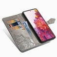 thumbnail image 2 of Dteck Case for Samsung Galaxy S20 FE(6.5 inches),Flower Patterned Magnetic Leather Wallet Card Holder Flip Cover Protective Shockproof Kickstand S20 FE 5G Phone Case ,Gray, 2 of 5