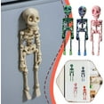 thumbnail image 3 of 3D Skeleton Magnets for Fridge,Unique Funny Full Body Skeleton Fridge Magnets with Movable Joints for Kitchen, Office and Locker Halloween Decoration (White), 3 of 7