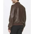 thumbnail image 5 of Cole Haan Men's Bonded Leather Varsity Jacket Small Java Brown, 5 of 5