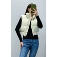 thumbnail image 2 of CoCopeaunts Women's Crop Puffer Vest Winter Stand Collar Warm Gilet Vest Lightweight Sleeveless Vest Zipper Vest Coat, 2 of 6