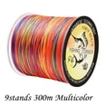 thumbnail image 1 of 9 Strands PE Braid 300M 500M Braided Fishing Line Multicolor Super Power Japan Multifilament Saltwater/Freshwater 9Strands 300m Multi 2.0-0.24mm-35LB, 1 of 6