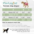 thumbnail image 5 of Paw Legend Reusable Female Dog Diapers Pack of 3, No Leak Doggie Diapers for Heat Cycle, Flower, Medium, 5 of 7