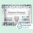 thumbnail image 4 of Because Premium Maximum Plus Underwear - X-Large (48-64 in) / Grey / 20 count, 4 of 8
