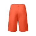 thumbnail image 7 of IWRICH Men's Short Sleeve Suit Sets Plain Formal Blazer Jacket and Shorts Wedding Party Business Casual Attire Orange XL, 7 of 7