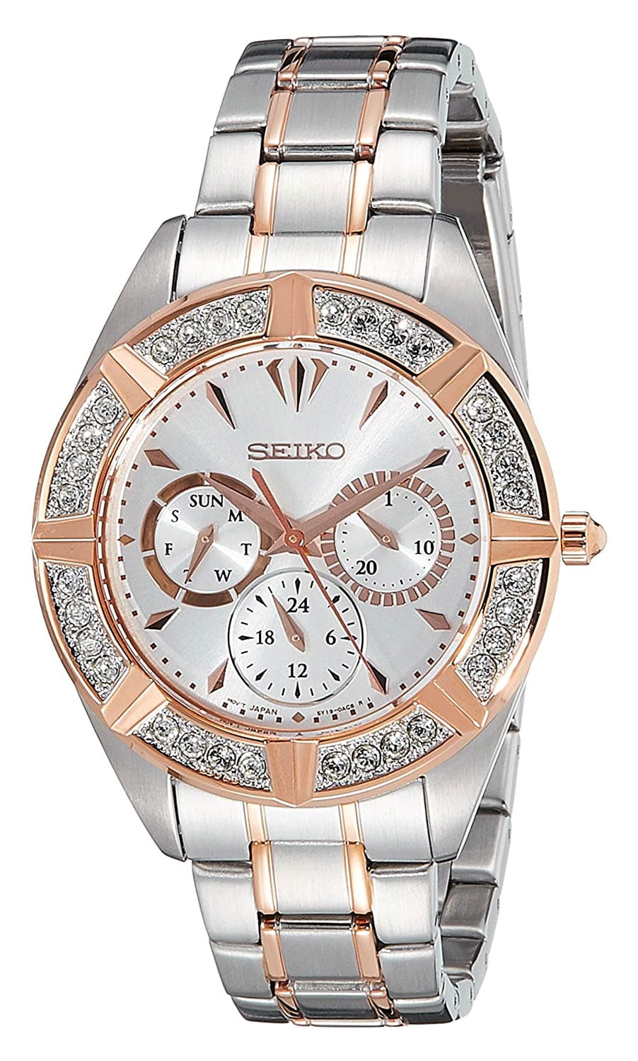 Seiko Essentials Quartz Men's Watch, Two Tone Stainless Steel