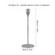 thumbnail image 5 of Candelabro de aleación antideslizante candelero decoración candelabro para fiesta pub, plateado, 29cm Advancent HA003037-02, 5 of 6