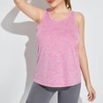 thumbnail image 4 of Workout Tank Tops Woman Stretchy Scoop Neck Racerback Loose Fit Sleeveless Shirt Athletic Yoga Gym Tanks, 4 of 5