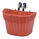 thumbnail image 5 of Cesta de bicicleta para niños, accesorio de almacenamiento, cesta de bicicleta tejida portátil, marrón, 5 of 9