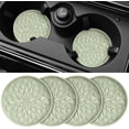thumbnail image 3 of ZKAUTO Car Coasters for Cup Holders [4 Pack] - 2.75In Silicone Auto Mug Mats - Universal Non-Slip Recessed Car Interior Accessories - Coffee, 3 of 14