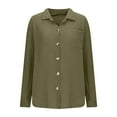 thumbnail image 3 of yievot Womens Waffle Knit Shacket Jacket Long Sleeve Button Down Shirts Dressy Casual Blouses Tops, 3 of 6