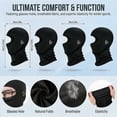 thumbnail image 2 of Lsupdaol 4 Pack Teen Windproof Ski Balaclava Full Face Cover Black, 2 of 6
