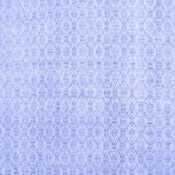 Ahgly Company Indoor Square Abstract Blue Contemporary Area Rugs, 3' Square