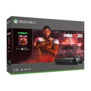 Microsoft Xbox One X 2TB SSHD NBA 2K20 Bundle with Wireless Controller and Xbox Game Pass Live Gold Trial - Native 4K - Enhanced with Solid State Hybrid Drive - Black (Microsoft Certified Refurbished)
