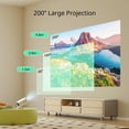 thumbnail image 5 of Mini Bluetooth Portable Projector720P, 270° Rotatable Home Cinema Projector, Compatible with Fire Stick, Smartphone, PC, PS5, 5 of 10