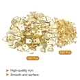 thumbnail image 3 of Uxcell 160Pcs Triangle Ring Iron Picture Hangers with Screws, Single Hole with Screw Small Decor Hooks Gold, 3 of 6