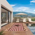 thumbnail image 3 of Country Star Farm Outdoor Rug for Patio/Deck/Porch, Non-Slip Large Area Rug 6 x 9 Ft, Farmhouse Plaid Texas Vintage Fruit Indoor Outdoor Rugs Washable Area Rugs, Reversible Camping Rug Carpet Runner, 3 of 8